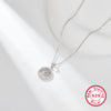 Casual Simple Style Round Tree Sterling Silver Plating Hollow Out Inlay Zircon 18k Gold Plated White Gold Plated Pendant Necklace