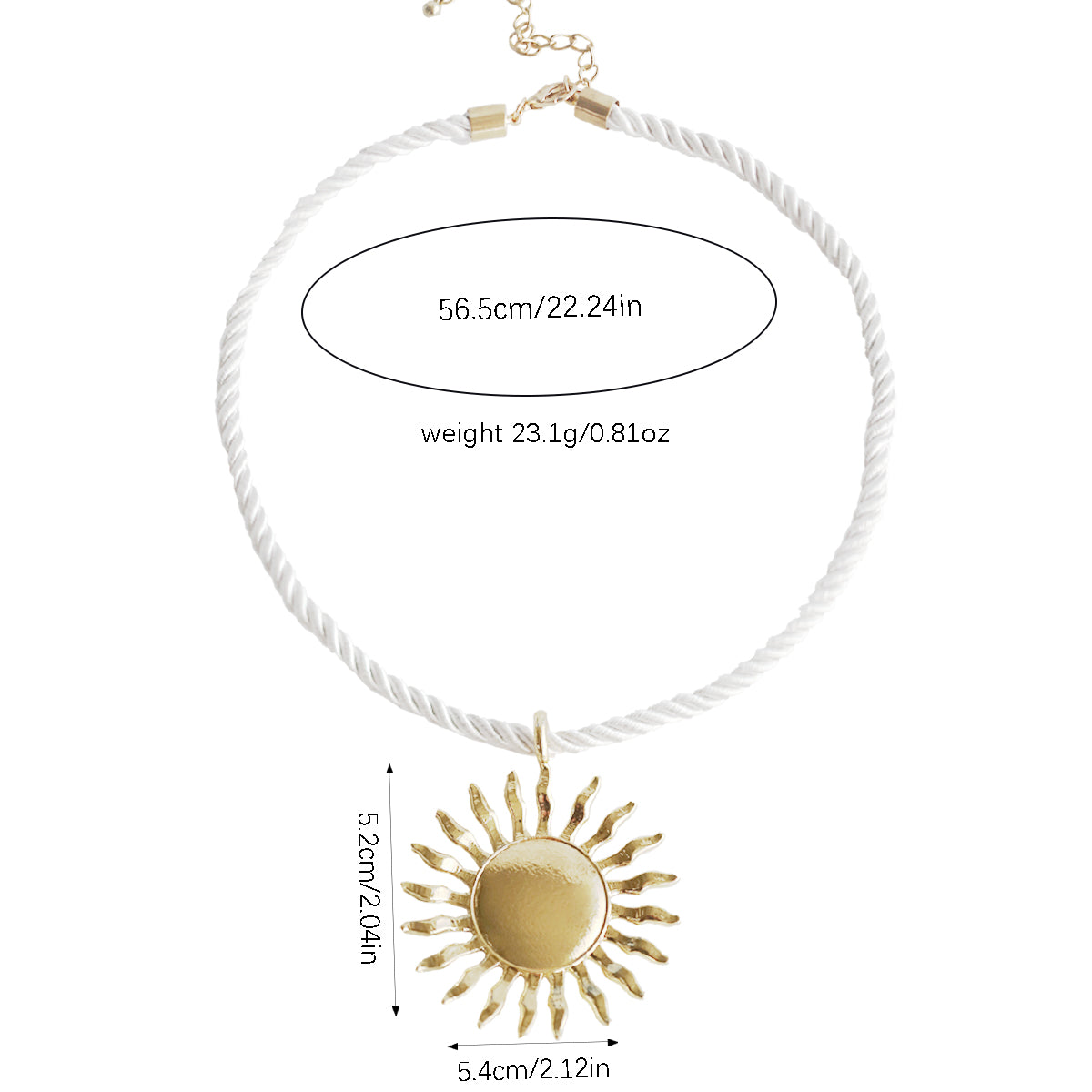 Casual Simple Style Sun Flower Alloy Women's Pendant Necklace Long Necklace