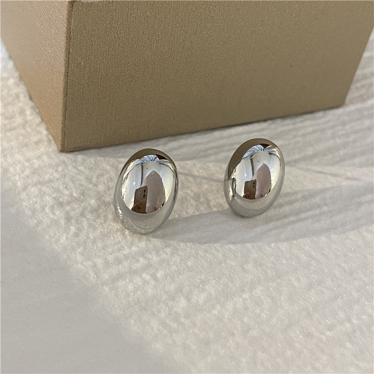 1 Pair Simple Style Solid Color Plating Copper Gold Plated Ear Studs