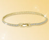 Simple Style Solid Color Sterling Silver Plating Inlay Zircon 14k Gold Plated Bracelets