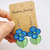 1 Pair Cartoon Style Cartoon Character Flower Arylic Ear Hook