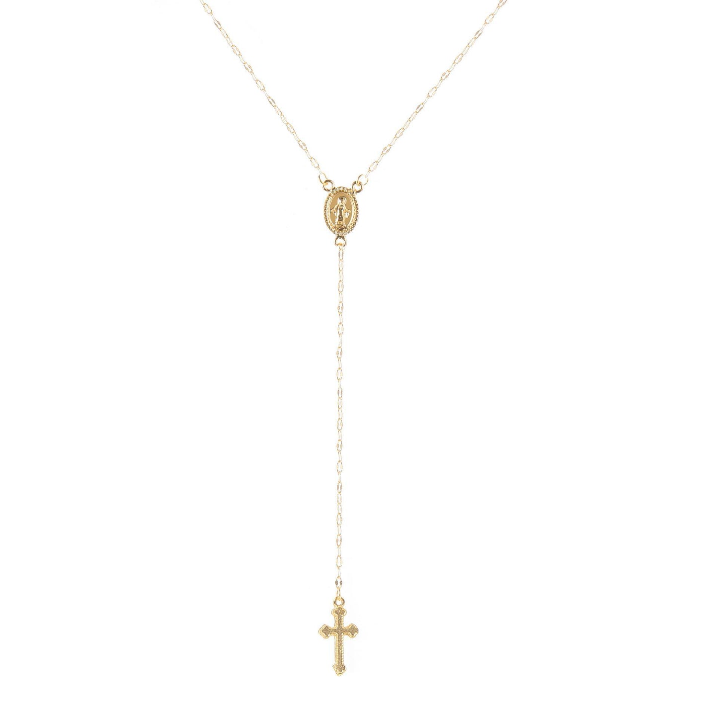 Simple Style Cross Alloy Plating Women's Pendant Necklace