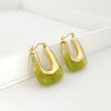 1 Pair Modern Style U Shape Irregular Plating Copper 18k Gold Plated Earrings