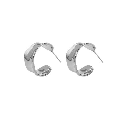 1 Pair Simple Style C Shape Plating Copper Ear Studs