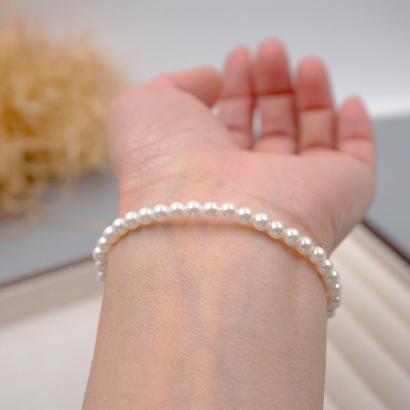 Simple Style Geometric Imitation Pearl Women's Bracelets