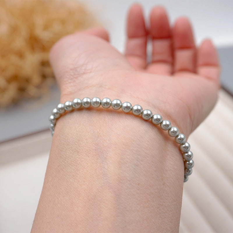 Simple Style Geometric Imitation Pearl Women's Bracelets