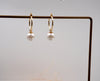 Elegant Simple Style Geometric Imitation Pearl Titanium Steel Copper Plating Earrings Necklace