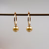 Elegant Simple Style Geometric Imitation Pearl Titanium Steel Copper Plating Earrings Necklace