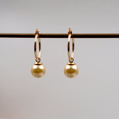 Elegant Simple Style Geometric Imitation Pearl Titanium Steel Copper Plating Earrings Necklace