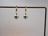 Elegant Simple Style Geometric Imitation Pearl Titanium Steel Copper Plating Earrings Necklace