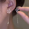 1 Pair Elegant Geometric Plating Inlay Alloy Artificial Pearls Rhinestones Earrings