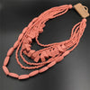 Retro Ethnic Style Colorful Solid Color Wood Beaded Women's Long Necklace