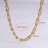 Retro Vacation Solid Color Stainless Steel Plating 18k Gold Plated Bracelets Necklace