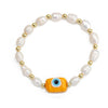 Simple Style Devil's Eye Freshwater Pearl Glass Beaded Bracelets