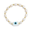 Simple Style Devil's Eye Freshwater Pearl Glass Beaded Bracelets