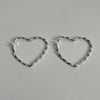 1 Pair Elegant Sweet Leaf Heart Shape Flower Inlay Alloy Artificial Pearls Opal Zircon Earrings