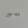 1 Pair Elegant Sweet Leaf Heart Shape Flower Inlay Alloy Artificial Pearls Opal Zircon Earrings