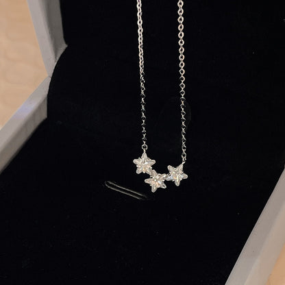 Ig Style Korean Style Star Copper Pendant Necklace