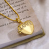 Simple Style Commute Letter Heart Shape Copper Plating Inlay Zircon 18k Gold Plated Pendant Necklace