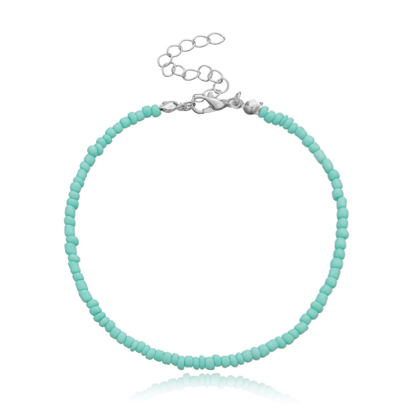 Vacation Solid Color Seed Bead Wholesale Anklet