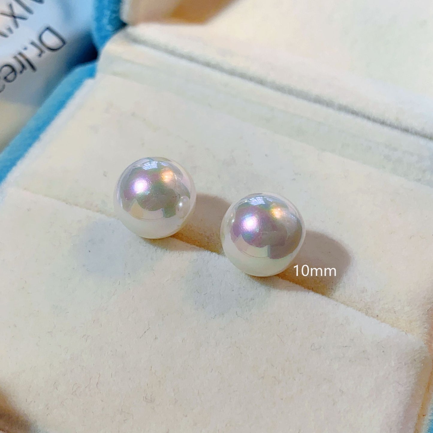 1 Pair Elegant Retro Geometric Imitation Pearl Ear Studs