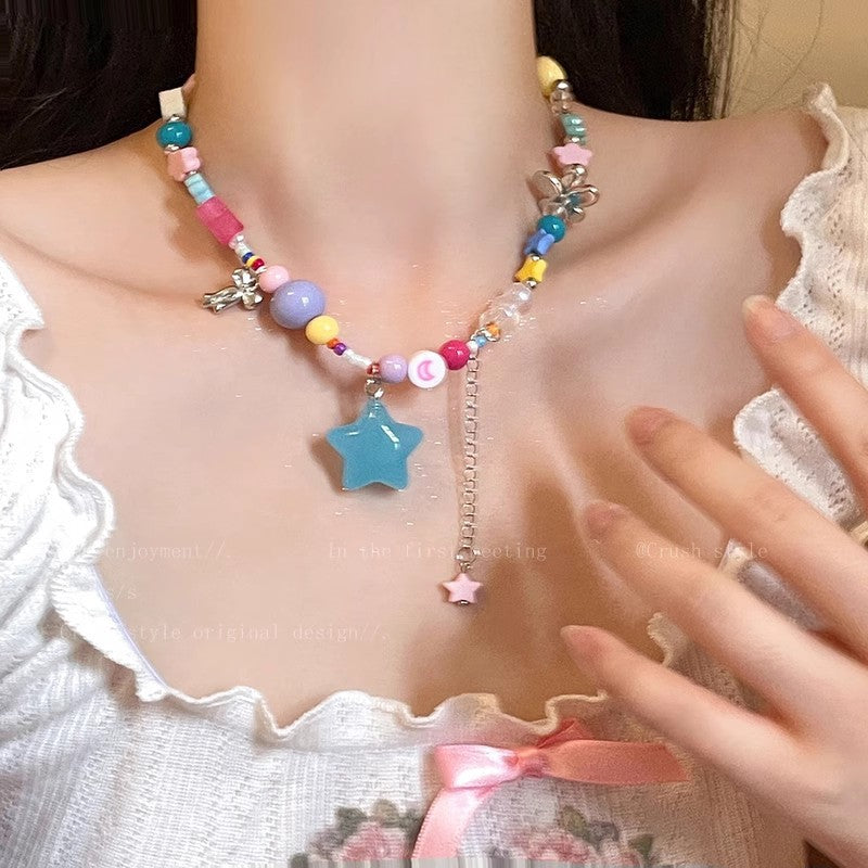 Simple Style Star Plastic Resin Wholesale Necklace