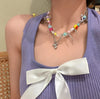 Simple Style Star Plastic Resin Wholesale Necklace