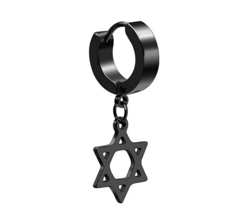 1 Piece Casual Cross Plating Titanium Steel Earrings