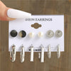 1 Set Simple Style Butterfly Inlay Alloy Pearl Earrings