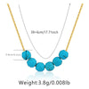 Wholesale Classic Style Streetwear Geometric Turquoise Copper Necklace