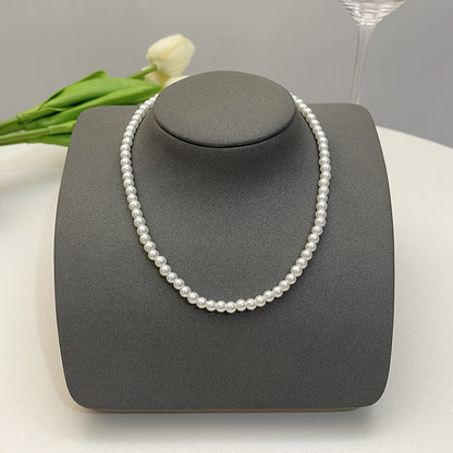 Elegant Flower Artificial Diamond Artificial Pearl Wholesale Pendant Necklace