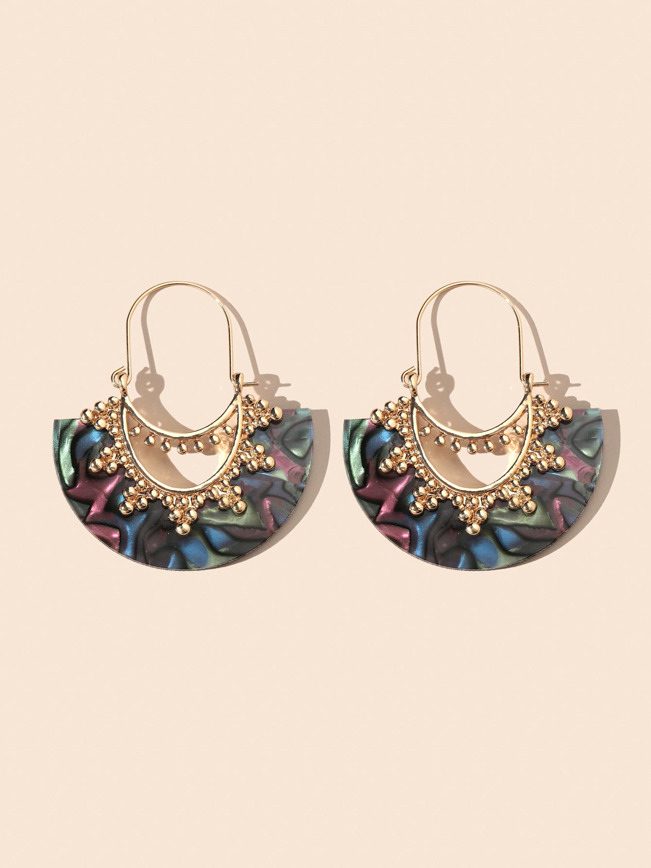 1 Pair Retro Geometric Snake Alloy Earrings