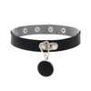 Retro Punk Streetwear Heart Shape Pu Leather Alloy Wholesale Choker