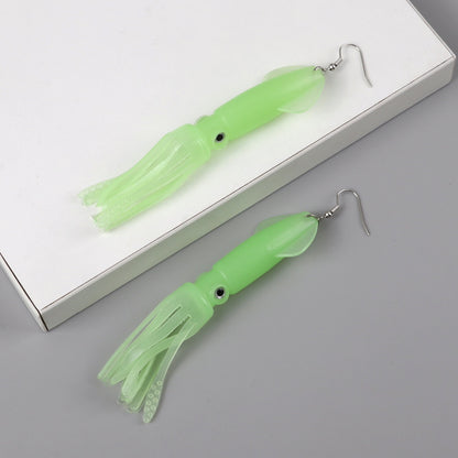 1 Pair Exaggerated Squid Plastic Resin Patchwork Women's Drop Earrings