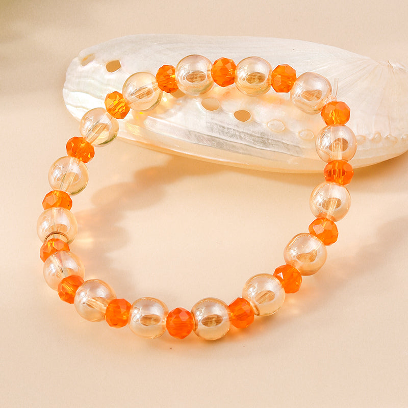 Wholesale Jewelry Sweet Round Beaded Glass Bracelets