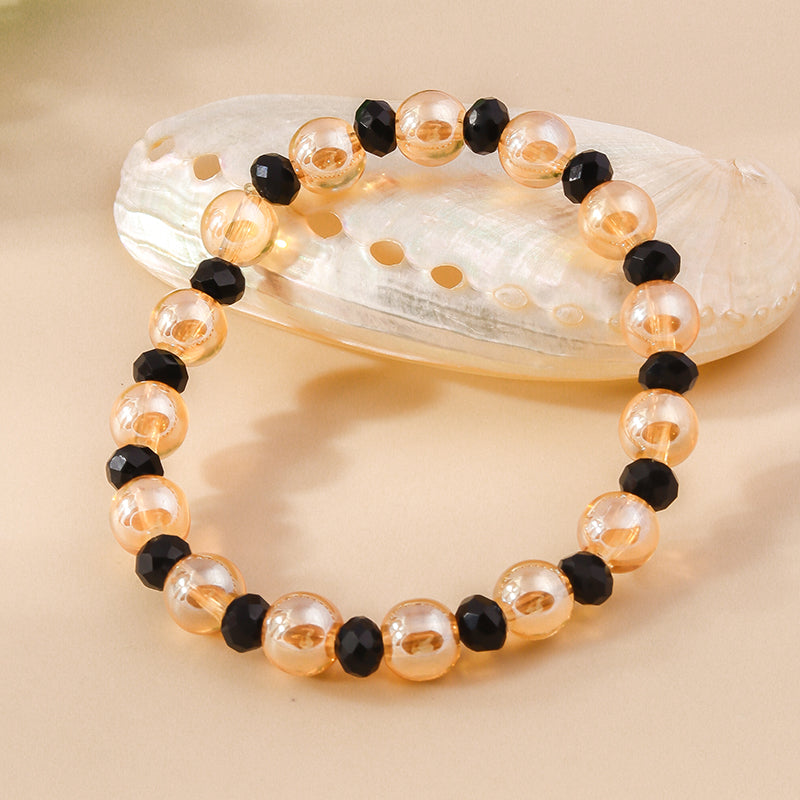 Wholesale Jewelry Sweet Round Beaded Glass Bracelets