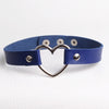 Lady Heart Shape Pu Leather Wholesale Necklace