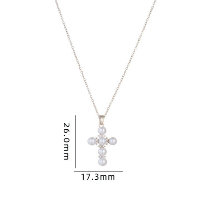 Simple Style Cartoon Character Heart Shape Bow Knot Copper Inlay Zircon Pendant Necklace