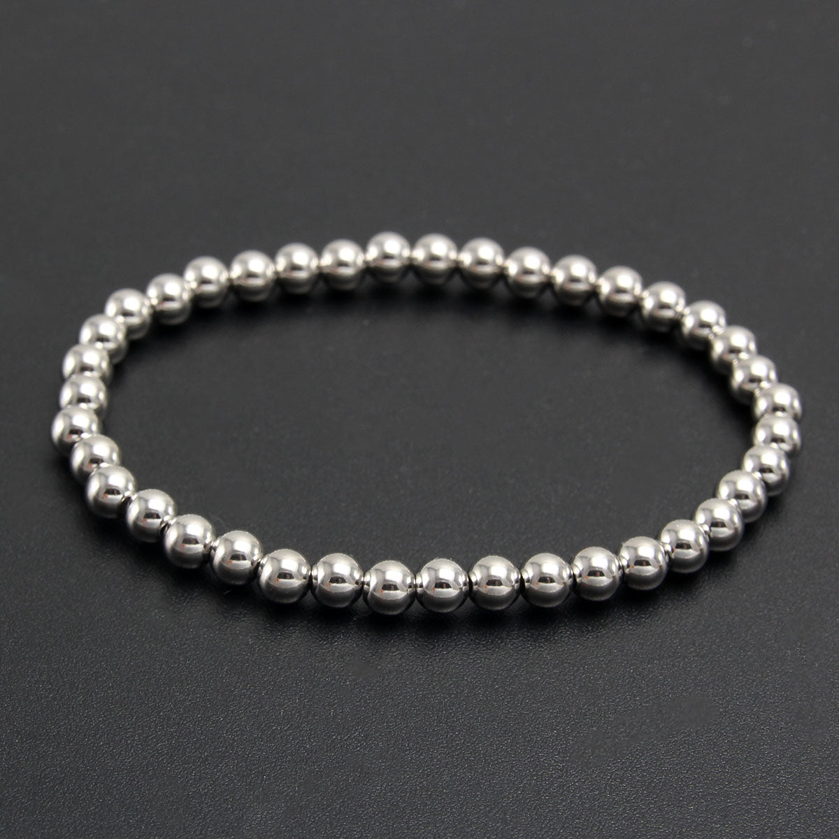 Hip-Hop Retro Round 304 Stainless Steel Bracelets In Bulk