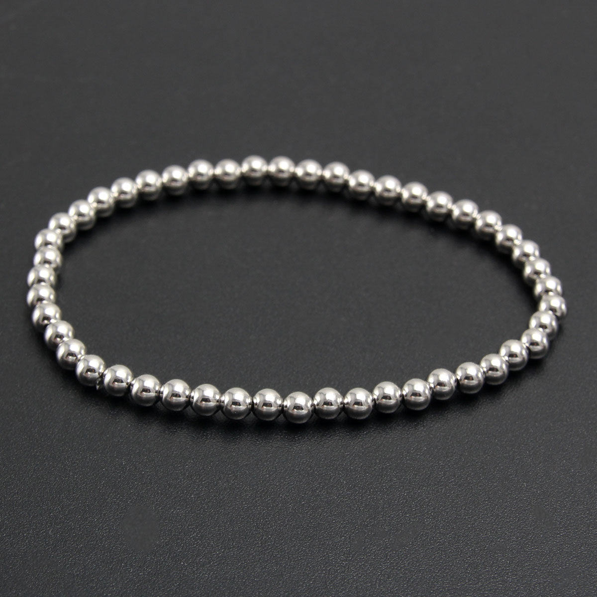 Hip-Hop Retro Round 304 Stainless Steel Bracelets In Bulk