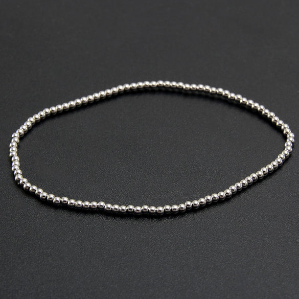 Hip-Hop Retro Round 304 Stainless Steel Bracelets In Bulk