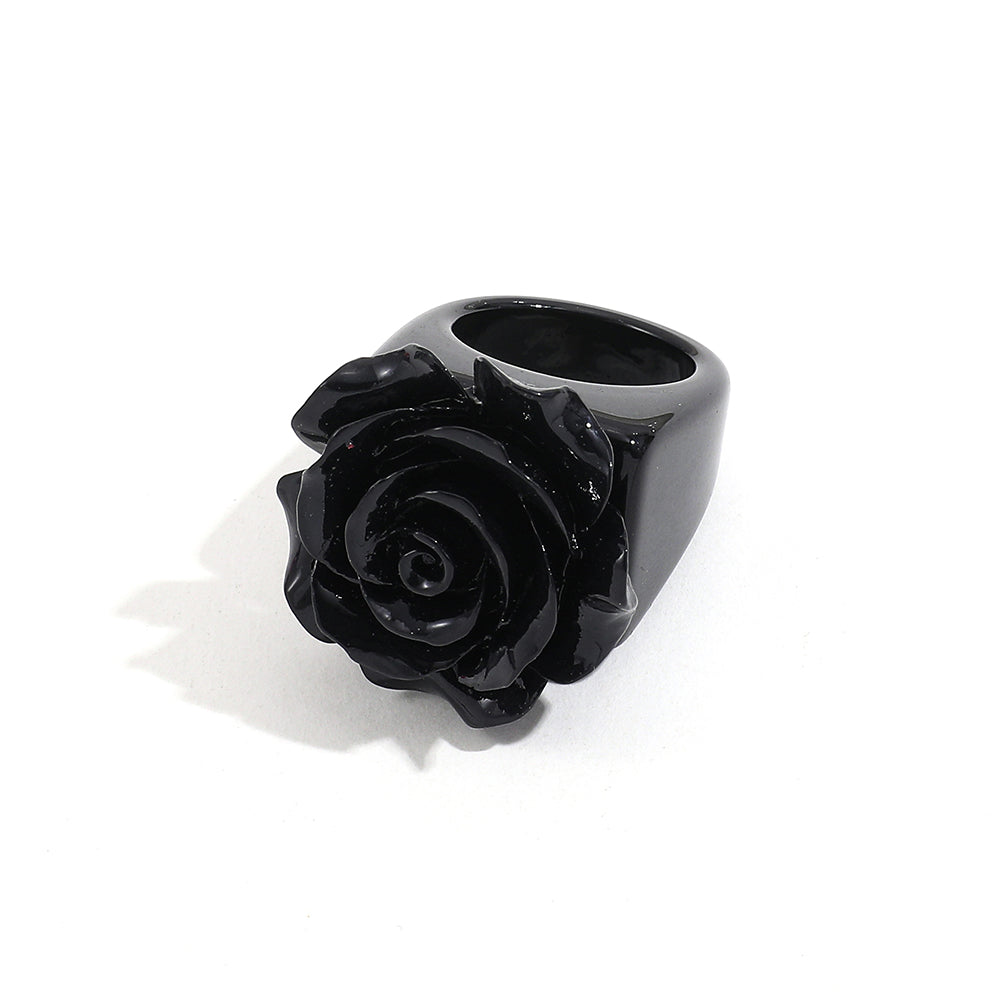 Cute Sweet Flower Resin Women's Rings