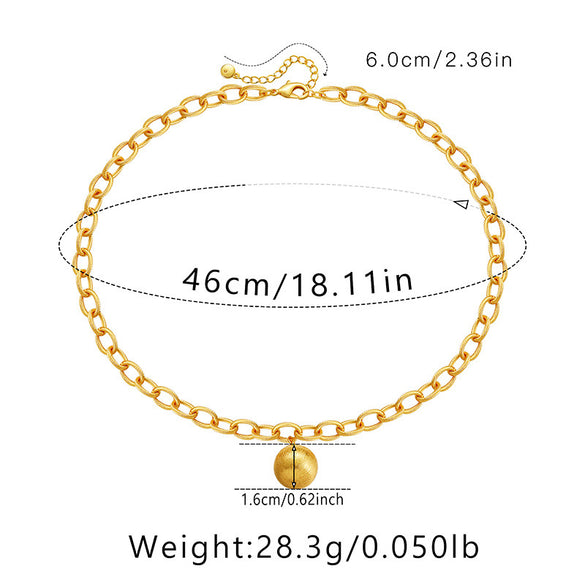 Classic Style Geometric Heart Shape Copper Irregular Plating Chain Gold Plated Pendant Necklace