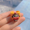 Simple Style Cartoon Plastic Resin Handmade Women's Open Rings