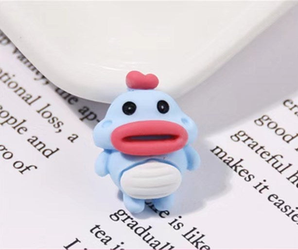 Simple Style Cartoon Plastic Resin Handmade Women's Open Rings