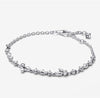 Simple Style Shiny Round Water Droplets Sterling Silver Zircon Bracelets In Bulk