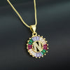 New Diamond Diamond Zirconium 26 Letter Necklace Simple Zircon English Pendant Wholesale Gooddiy