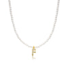 Basic Simple Style Letter Gold Plated Zircon Imitation Pearl Wholesale Pendant Necklace