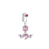 Casual Shiny Letter Heart Shape Butterfly Stainless Steel Inlay Zircon Belly Ring