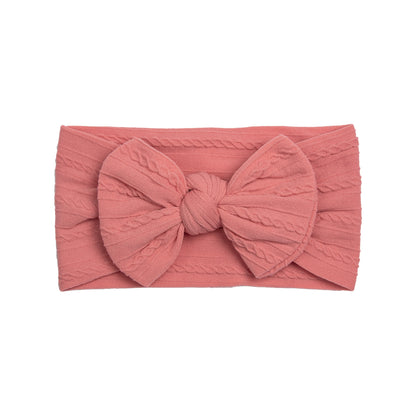 Fashion Solid Color Bow Knot Cloth Hair Band